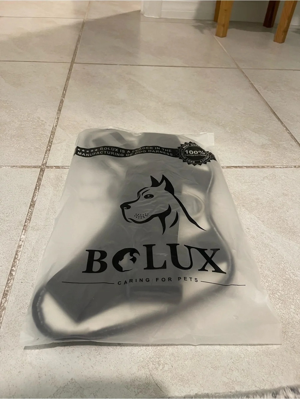 BOLUX Black Pet Leash in Branded Packaging